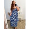 Šaty dlouhé bez rukávu icecool dámské (L/XL/2XL ONE SIZE) AINUOSI  FRANCOUZSKÁ MÓDA fmb23b903-37/DUR (Velikost L/XL, Barva modrá)