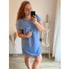 Šaty s kabelkou krátký rukáv dámské nadrozměr (2XL/3XL ONE SIZE) ITALSKá MóDA IM423064/DU (Velikost 2LX/3XL, Barva Černá)