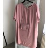 Šaty s kabelkou krátký rukáv dámské nadrozměr (2XL/3XL ONE SIZE) ITALSKá MóDA IM423064/DU (Velikost 2LX/3XL, Barva Černá)