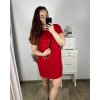 Šaty s kabelkou krátký rukáv dámské nadrozměr (2XL/3XL ONE SIZE) ITALSKá MóDA IM423064/DU (Velikost 2LX/3XL, Barva Černá)