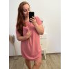 Šaty s kabelkou krátký rukáv dámské nadrozměr (2XL/3XL ONE SIZE) ITALSKá MóDA IM423064/DU (Velikost 2LX/3XL, Barva Černá)