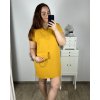 Šaty s kabelkou krátký rukáv dámské nadrozměr (2XL/3XL ONE SIZE) ITALSKá MóDA IM423064/DU (Velikost 2LX/3XL, Barva Černá)
