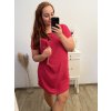 Šaty s kabelkou krátký rukáv dámské nadrozměr (2XL/3XL ONE SIZE) ITALSKá MóDA IM423064/DU (Velikost 2LX/3XL, Barva Černá)