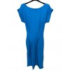 Šaty sportovní letní krátký rukáv dámské (S/M ONE SIZE) ITALSKá MóDA IMM22916/DR (Velikost S/M/L, Barva Černá)