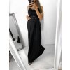 Sukně maxi dlouhá v pase na žabičkování dámská MAXIMA (S/M/L ONE SIZE) ITALSKÁ MÓDA IMM22MAXIMA/DR (Velikost M/L, Barva Černá)