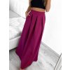 Sukně maxi dlouhá v pase na žabičkování dámská MAXIMA (S/M/L ONE SIZE) ITALSKÁ MÓDA IMM22MAXIMA/DR (Velikost M/L, Barva Černá)