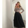 Sukně maxi dlouhá v pase na žabičkování dámská MAXIMA (S/M/L ONE SIZE) ITALSKÁ MÓDA IMM22MAXIMA/DR (Velikost M/L, Barva Černá)