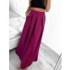 Sukně maxi dlouhá v pase na žabičkování dámská MAXIMA (S/M/L ONE SIZE) ITALSKÁ MÓDA IMM22MAXIMA/DR (Velikost M/L, Barva Černá)