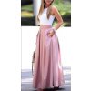 Sukně maxi dlouhá v pase na žabičkování dámská MAXIMA (S/M/L ONE SIZE) ITALSKÁ MÓDA IMM22MAXIMA/DR (Velikost M/L, Barva Černá)