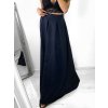 Sukně maxi dlouhá v pase na žabičkování dámská MAXIMA (S/M/L ONE SIZE) ITALSKÁ MÓDA IMM22MAXIMA/DR (Velikost M/L, Barva Černá)