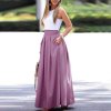 Sukně maxi dlouhá v pase na žabičkování dámská MAXIMA (S/M/L ONE SIZE) ITALSKÁ MÓDA IMM22MAXIMA/DR (Velikost M/L, Barva Černá)
