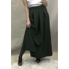 Sukně maxi dlouhá v pase na žabičkování dámská MAXIMA (S/M/L ONE SIZE) ITALSKÁ MÓDA IMM22MAXIMA/DR (Velikost M/L, Barva Černá)