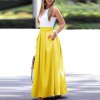 Sukně maxi dlouhá v pase na žabičkování dámská MAXIMA (S/M/L ONE SIZE) ITALSKÁ MÓDA IMM22MAXIMA/DR (Velikost M/L, Barva Černá)