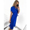 Šaty košilové krátký rukáv dámské (S/M/L ONE SIZE) ITALSKÁ MÓDA IMWB23295/DR (Velikost M/L, Barva béžová)