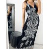 Šaty dlouhé letní icecool na ramínka dámské (M/L-XL/2XL) AINUOSI ITALSKÁ MODA IMB23H03 (Velikost M/L, Barva bílá)