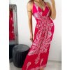 Šaty dlouhé letní icecool na ramínka dámské (M/L-XL/2XL) AINUOSI ITALSKÁ MODA IMB23H03 (Velikost M/L, Barva bílá)
