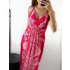 Šaty dlouhé letní icecool na ramínka dámské (M/L-XL/2XL) AINUOSI ITALSKÁ MODA IMB23H03 (Velikost M/L, Barva bílá)