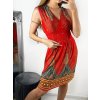 Šaty letní icecool bez rukávu dámské (M/L, XL/2XL) AINUOSI  ITALSKÁ MODA IMB237721 (Velikost M/L, Barva červená)