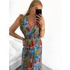 Šaty letní dlouhé bez rukávu dámské (S/M, L/XL ONE SIZE) VISKOZA AINUOSI FRANCOUZSKÁ MÓDA FMPZM23A082-9 (Velikost S/M/L, Barva Černá)