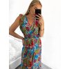 Šaty letní dlouhé bez rukávu dámské (S/M, L/XL ONE SIZE) VISKOZA AINUOSI FRANCOUZSKÁ MÓDA FMPZM23A082-9 (Velikost S/M/L, Barva Černá)