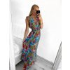 Šaty letní dlouhé bez rukávu dámské (S/M, L/XL ONE SIZE) VISKOZA AINUOSI FRANCOUZSKÁ MÓDA FMPZM23A082-9 (Velikost S/M/L, Barva Černá)