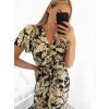 Šaty letní dlouhé bez rukávu dámské (S/M, L/XL ONE SIZE) VISKOZA AINUOSI FRANCOUZSKÁ MÓDA FMPZM23A081-13 (Velikost S/M/L, Barva béžová smetanová)