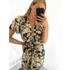 Šaty letní dlouhé bez rukávu dámské (S/M, L/XL ONE SIZE) VISKOZA AINUOSI FRANCOUZSKÁ MÓDA FMPZM23A081-13 (Velikost S/M/L, Barva béžová smetanová)