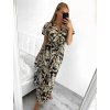 Šaty letní dlouhé bez rukávu dámské (S/M, L/XL ONE SIZE) VISKOZA AINUOSI FRANCOUZSKÁ MÓDA FMPZM23A081-13 (Velikost S/M/L, Barva béžová smetanová)