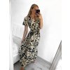 Šaty letní dlouhé bez rukávu dámské (S/M, L/XL ONE SIZE) VISKOZA AINUOSI FRANCOUZSKÁ MÓDA FMPZM23A081-13 (Velikost S/M/L, Barva béžová smetanová)