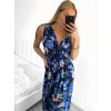 Šaty letní dlouhé bez rukávu dámské (S/M ONE SIZE) ICECOOL AINUOSI  FRANCOUZSKÁ MÓDA FMPZM23024-6 (Velikost S/M/L, Barva modrá)