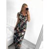 Šaty letní dlouhé bez rukávu dámské (S/M ONE SIZE) ICECOOL AINUOSI  FRANCOUZSKÁ MÓDA FMPZM23024-6 (Velikost S/M/L, Barva modrá)