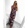 Šaty letní dlouhé bez rukávu dámské (S/M ONE SIZE) ICECOOL AINUOSI  FRANCOUZSKÁ MÓDA FMPZM23024-6 (Velikost S/M/L, Barva modrá)