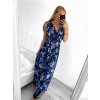 Šaty letní dlouhé bez rukávu dámské (S/M ONE SIZE) ICECOOL AINUOSI  FRANCOUZSKÁ MÓDA FMPZM23024-6 (Velikost S/M/L, Barva modrá)