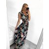 Šaty letní dlouhé bez rukávu dámské (S/M ONE SIZE) ICECOOL AINUOSI  FRANCOUZSKÁ MÓDA FMPZM23024-6 (Velikost S/M/L, Barva modrá)