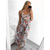 Šaty letní na ramínka dámské (S/M, L/XL ONE SIZE) VISKOZA AINUOSI FRANCOUZSKÁ MÓDA FMPZM23A122-2 (Velikost S/M/L, Barva bílá)