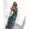 Šaty letní na ramínka dámské (S/M, L/XL ONE SIZE) VISKOZA AINUOSI FRANCOUZSKÁ MÓDA FMPZM23A097-1 (Velikost S/M/L, Barva bílá)
