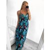 Šaty letní na ramínka dámské (S/M, L/XL ONE SIZE) VISKOZA AINUOSI FRANCOUZSKÁ MÓDA FMPZM23A097-1 (Velikost S/M/L, Barva bílá)