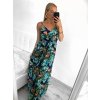 Šaty letní na ramínka dámské (S/M, L/XL ONE SIZE) VISKOZA AINUOSI FRANCOUZSKÁ MÓDA FMPZM23A097-1 (Velikost S/M/L, Barva bílá)