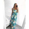 Šaty letní na ramínka dámské (S/M, L/XL ONE SIZE) VISKOZA AINUOSI FRANCOUZSKÁ MÓDA FMPZM23A097-1 (Velikost S/M/L, Barva bílá)