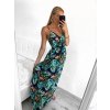 Šaty letní na ramínka dámské (S/M, L/XL ONE SIZE) VISKOZA AINUOSI FRANCOUZSKÁ MÓDA FMPZM23A097-1 (Velikost S/M/L, Barva bílá)