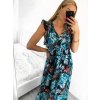 Šaty letní dlouhé bez rukávu dámské (S/M, L/XL ONE SIZE) VISKOZA AINUOSI FRANCOUZSKÁ MÓDA FMPZM23A082-3 (Velikost S/M/L, Barva bílá)