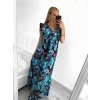 Šaty letní dlouhé bez rukávu dámské (S/M, L/XL ONE SIZE) VISKOZA AINUOSI FRANCOUZSKÁ MÓDA FMPZM23A082-3 (Velikost S/M/L, Barva bílá)