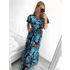 Šaty letní dlouhé s rukávem dámské (S/M, L/XL ONE SIZE) VISKOZA AINUOSI FRANCOUZSKÁ MÓDA FMPZM23A081-6 (Velikost S/M/L, Barva bílá)