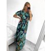 Šaty letní dlouhé s rukávem dámské (S/M, L/XL ONE SIZE) VISKOZA AINUOSI FRANCOUZSKÁ MÓDA FMPZM23A081-6 (Velikost S/M/L, Barva bílá)