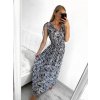 Šaty letní dlouhé bez rukávu dámské (M/L ONE SIZE) ICECOOL AINUOSI  FRANCOUZSKÁ MÓDA FMPZM23024-4 (Velikost M/L, Barva Černá)