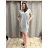 Šaty klasik krátký rukáv s kapsami dámské nadrozměr (XL/XXL ONE SIZE) ITALSKÁ MÓDA IMD21049/DR