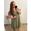 Šaty oversize krátký rukáv dámské nadrozměr (3XL/4XL/5XL ONE SIZE) ITALSKÁ MÓDA IMBM23OVER/DUR (Velikost 4XL/5XL, Barva modrá azurová)