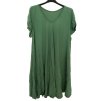 Šaty oversize krátký rukáv dámské nadrozměr (3XL/4XL/5XL ONE SIZE) ITALSKÁ MÓDA IMBM23OVER/DUR (Velikost 4XL/5XL, Barva modrá azurová)