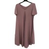 Šaty oversize krátký rukáv dámské nadrozměr (3XL/4XL/5XL ONE SIZE) ITALSKÁ MÓDA IMBM23OVER/DUR (Velikost 4XL/5XL, Barva modrá azurová)