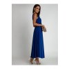 Šaty dlouhé elegantní společenské bez rukávu dámské (S/M ONE SIZE) ITALSKÁ MÓDA IMWE232099/DUR (Velikost S/M/L, Barva béžová)